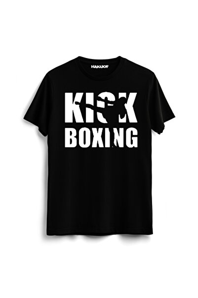 hakuof Kickboxing Unisex T-Shirt Kickboxing Cotton