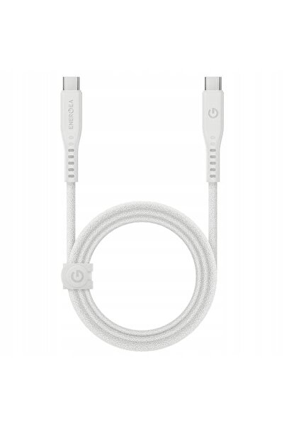 Energea Cablu Flow USB-C - USB-C 1.5m alb 240W 5A PD Încărcare rapidă