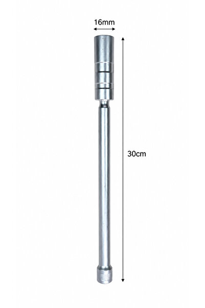 ÖZGÜN 16mm 30 cm Long Spark Plug Socket with Joint