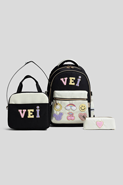 WANDER BAG مجموعة حقائب مدرسية للبنات مكونة من 3 قطع مع حقيبة غداء وحامل أقلا...