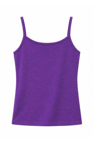 Yalçınoğlu Women's Viscose Strap Tank Top Soft Textured Lightweight Fabric Basic Daily Use Comfortable Fit Breathable Fabric