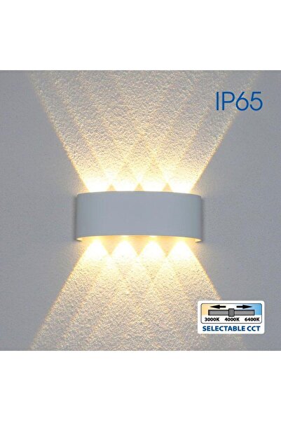 Vivalux ARUBA Aplică LED de perete 8W 600 lm IP65 3CCT Aluminiu Alb/Gri