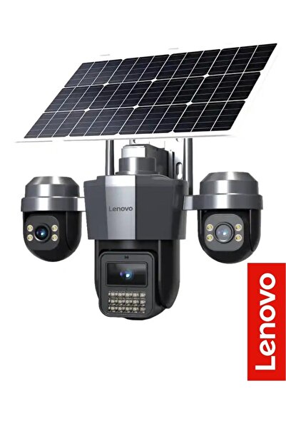 LENOVO W14C-Z Üç Lens 5MP + 5MP + 5MP 4G Solar Güvenlik Kamerası 12000mAh SIM...