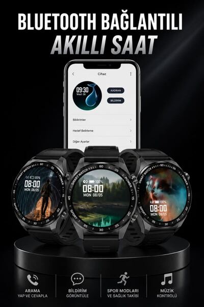 Kanonik Education Smart Watch Gps and Nfc Feature Voice Call Touch Screen