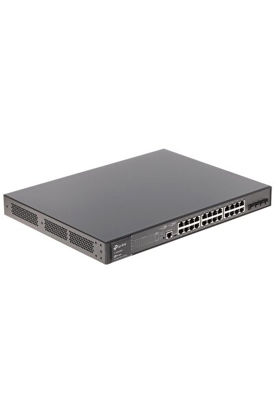 TP-LINK Switch gestionat L2+ Gigabit JetStream cu 28 de porturi, 24 PoE+, 4 S...