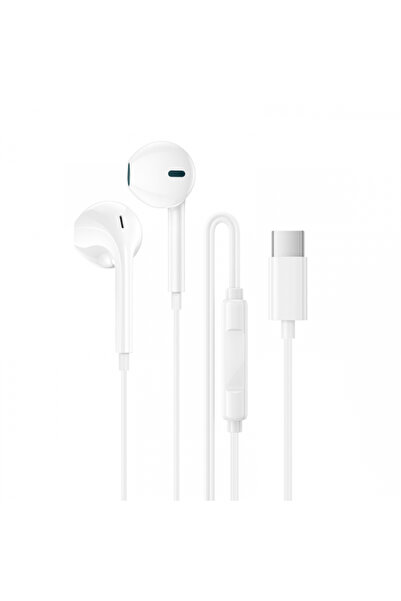 Borofone Handsfree USB-C BM100 Fuente, Alb