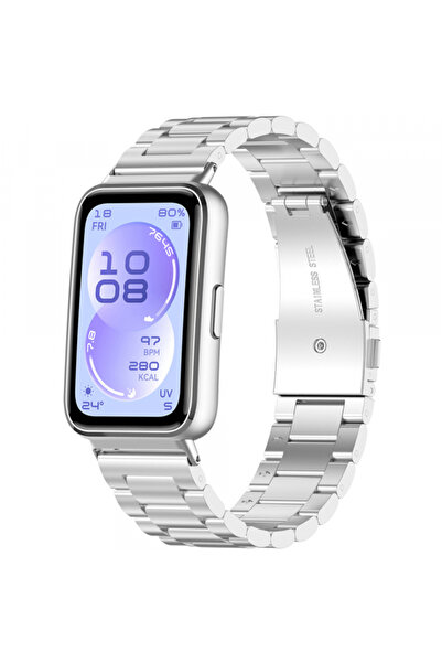 Techsuit Curea W010 pentru Huawei Band 11 / 11 Pro, Argintie