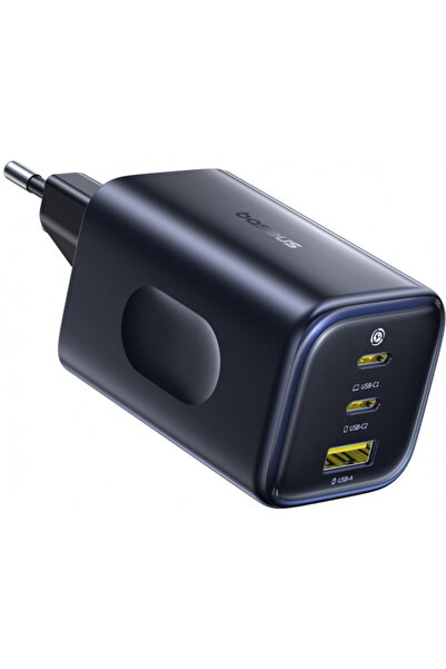 Baseus PicoGo AE11 Φορτιστής Τοίχου, 100W, 1 x USB-A - 2 x USB-C, Μαύρο