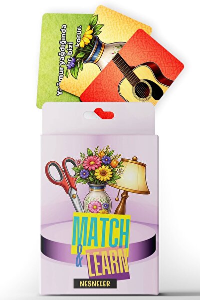 Planet Butik Match Learn Card Matching Game Objects