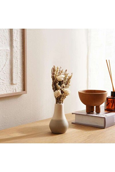 PAN HOME Nexun Flower Bouquet with Ceramic Vase 7x13x25cm - Natural