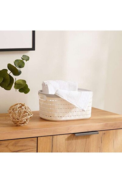 PAN HOME Tyvin Mini Hamper 24x17x12cm - White