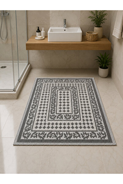 Akbel Halı %100 Pamuk Banyo ve Çok Amaçlı Halı 60x90 cm Su Emici Yıkanabilir ...