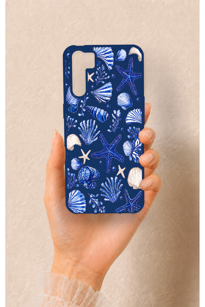 Vip Case Oppo A91 Uyumlu Deniz Kabuğu Desenli Silikon Kılıf