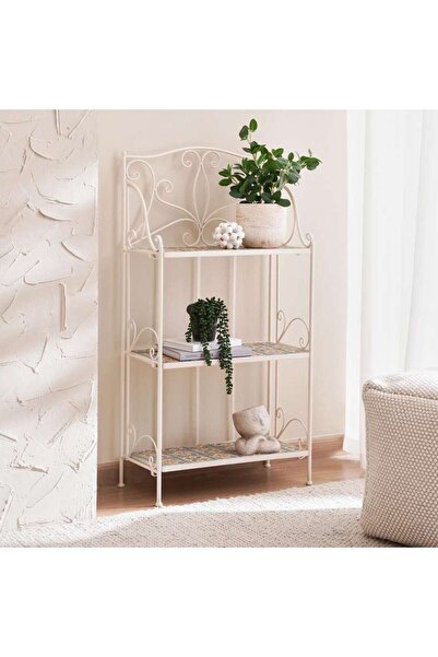 PAN HOME Medley 3 Tier Metal Planter Shelf 60x29x118cm - Black