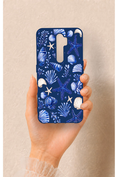Vip Case Oppo A5 2020 Uyumlu Deniz Kabuğu Desenli Silikon Kılıf