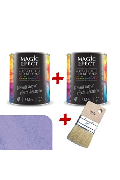 OEM Pachet 1+1, vopsea decorativa, Violet White, interior, 1.8 litri, Magic E...