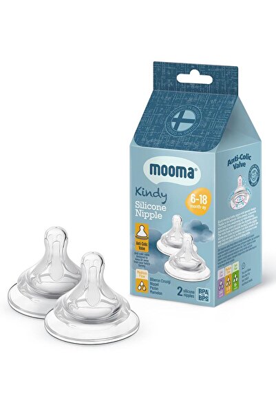 Mo Mooma Biberon Ucu 2Li 6-18 Ay Orta Akış - Standart