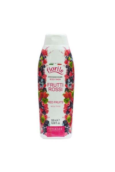 fiorile Body Wash Red Fruits 500ML | Nourishing & Moisturizing Shower Gel | M...
