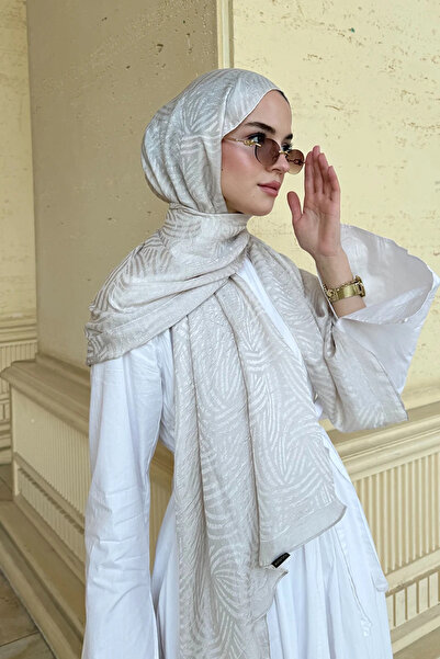Madame Polo شال جاكار متوهج ممتاز - حجر