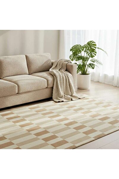 PAN HOME Wilbur Geometric Rug 160x230cm - Beige