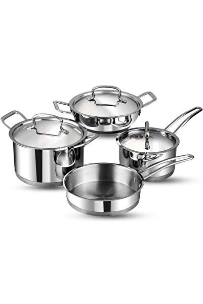 Vinod Classique Deluxe 7-Piece Stainless Steel Cookware Set | Kadai, Saucepan...