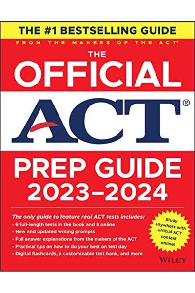 Wiley دليل التحضير الرسمي لاختبار ACT 2023-2024: كتاب + 8 اختبارات تدريبية + ...
