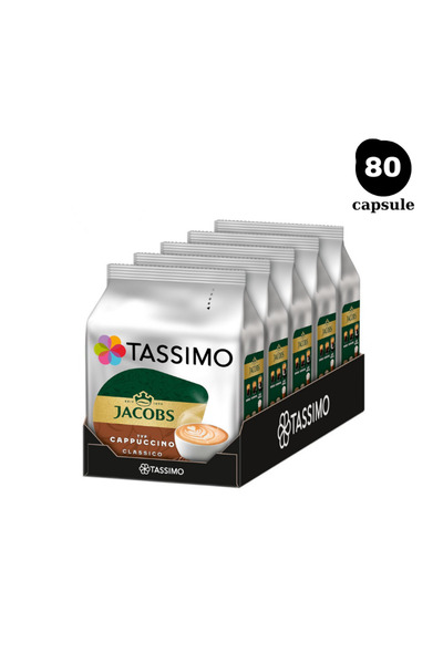 tassimo 80 Capsule Jacobs Cappuccino Classico, 40 Bauturi