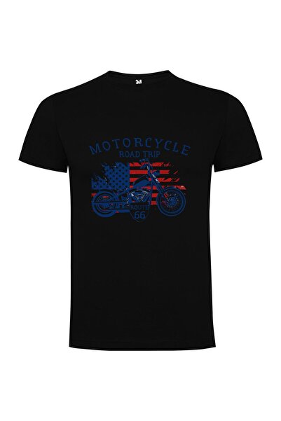iLovePrints Americana Motorcycle Adventure Tshirt