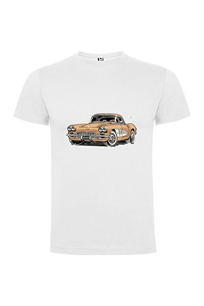 iLovePrints Retro Vector Car Art Tshirt