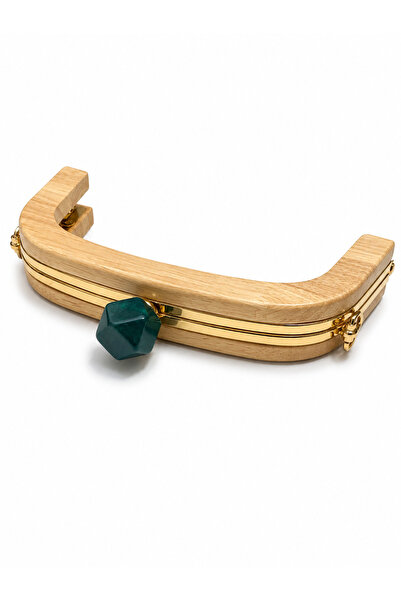 Kardelux Mâner oval din lemn acrilic de lux pentru geantă Bursu 20 cm - Mâner...
