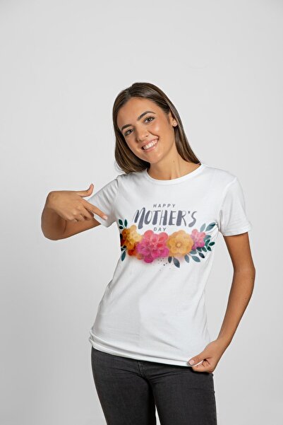 iLovePrints Μπλούζα Family για τη Γιορτή της Μητέρας με Λουλούδια