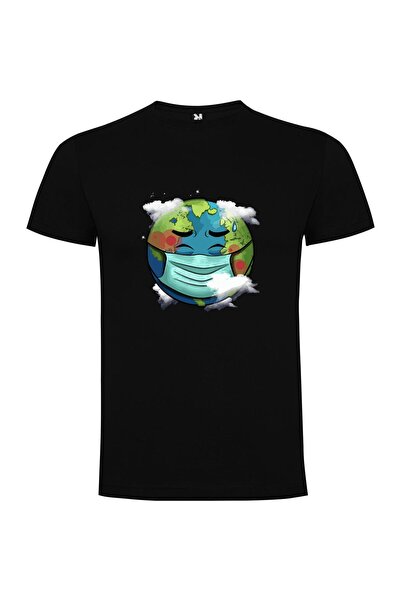 iLovePrints Masked Earth Portrait Tshirt