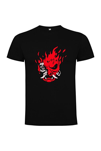 iLovePrints Crimson Fire Oni Tshirt