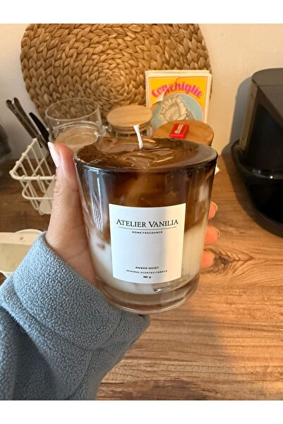 Hediyeni Al VANILIA ATELIER | %100 Doğal Soya Mumu Çikolata Kokulu | Şeffaf C...