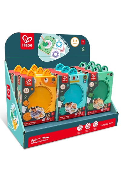 Hape Jucarie - Spin and Draw varsta 1 an+,3 ani+,6 ani+