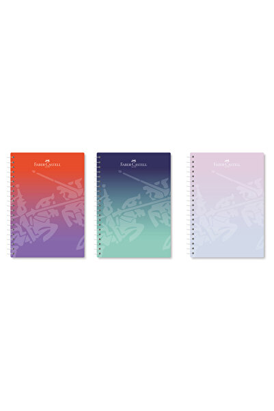 Faber Castell Flow Edition A4 Spiralli Çizgili Defter 100 Yaprak,PP Plastik K...