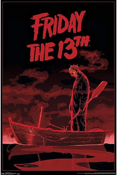 ESSESORIES Friday the 13th Boat Poster Wall Art Room Decor Self Adhesive