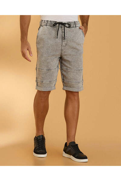 REDTAG Men Grey Shorts