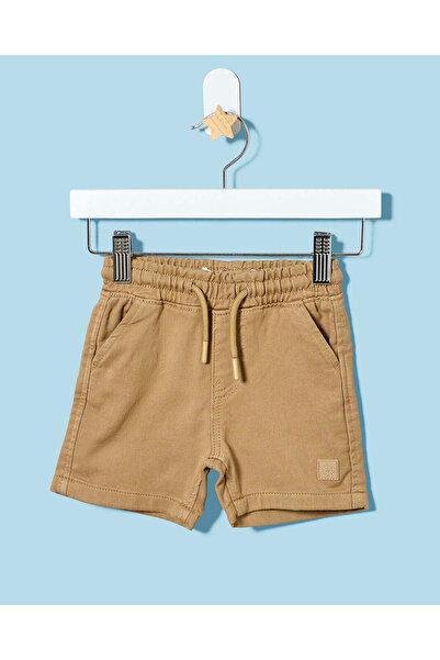 REDTAG Infant Boys Brown Denim Shorts