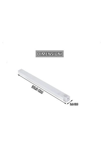 OEM Lampă LED cu Senzor de Mișcare și Lumină – 30 cm 21 LED-uri 3 Moduri Lumi...