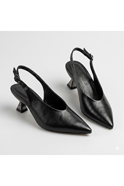 KİNDEP (Park Moda) Closed Toe Women's Shoes with Low Heels Black