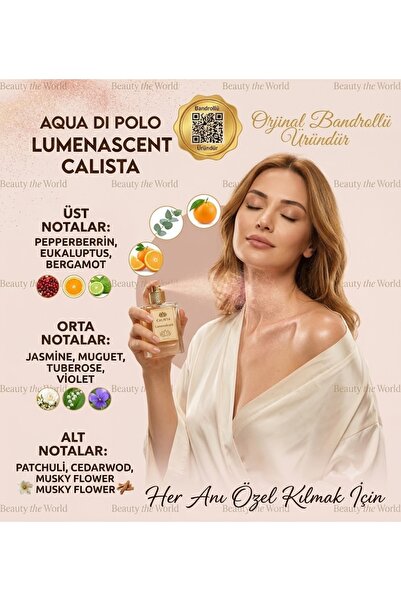 Aqua Di Polo 1987 Orijinal Bandrollü La Rocca Miele EDP 50 ml - Özel Seri