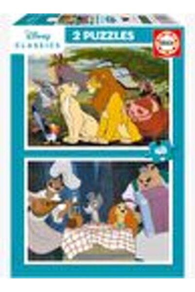 Educa Puzzle Educa 4-6 Years Old 2X48 Piece Disney Classics Animals Puzzle - ...