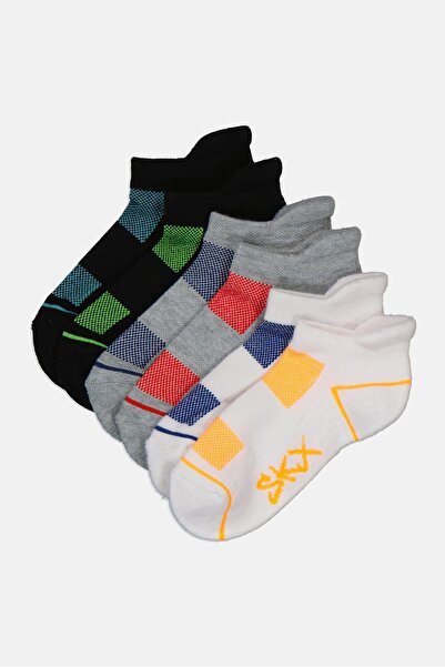 SKECHERS Kids Boy 6 Pairs Allover Print Low Cut Socks, Multicolor
