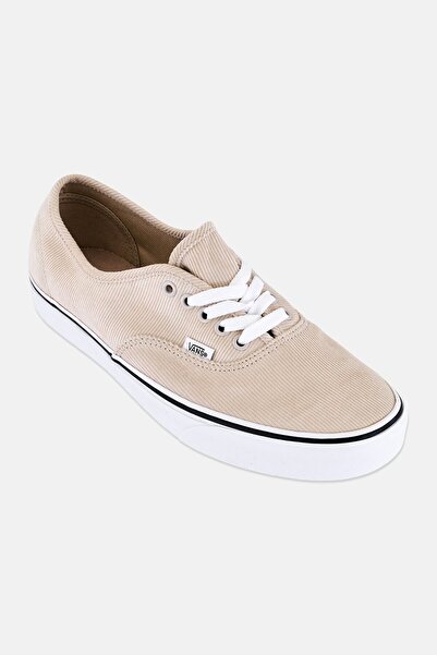 Vans Men Authentic Corduroy Lace Up Skateboarding Shoes, Beige