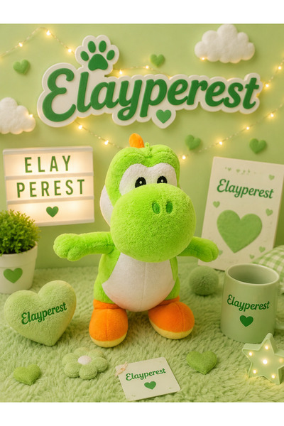 Super Mario Peluş Oyuncak 30 cm Yumuşak Dolgulu Yoshi Karakter Figürü