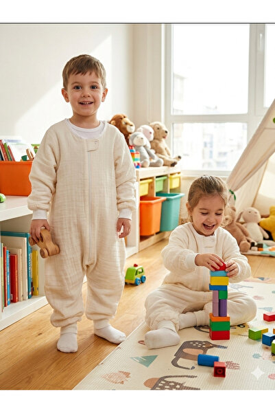 Wenaris Kollu Summer Single Layer Muslin Sleeping Bag, 0.5 Tog Children's Sle...