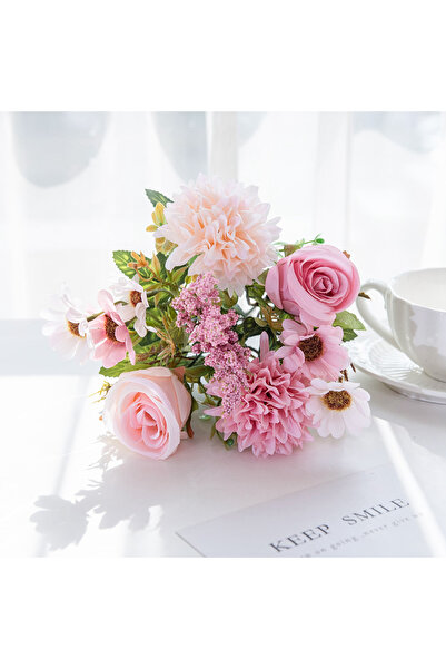 Choice1 pink 1PC Artificial Flowers Cheap New Year's Decoration Wedding Garde...