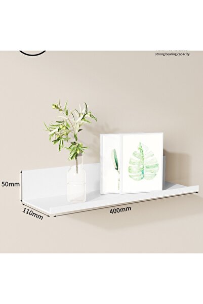 choice2 White 40 Metal Wall Shelf Bookshelf Wall Shelf Bathroom Shelf Drillin...