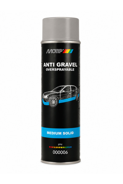 Motip Anti-Gravel Spray Paintable Gray 500 ml – Anti-Corrosion Protection and...